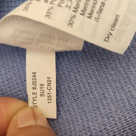 J.CREW Wool Blend Sophie Open Front Sweater Blazer Patch Pockets, size XL - Picture 9 of 11